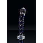 Нереалистичный фаллоимитатор Sexus Glass, стекло, прозрачный, 17 см