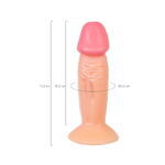 Реалистичный фаллоимитатор RealStick Nude Vere, PVC, телесный, 11 см