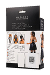Платье Glossy Marisa из материала Wetlook, черное, XL