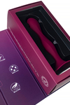 Фаллоимитатор Satisfyer Double Ball-R, силикон, бордовый, 18 см